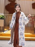 Chinese Robe Female Set with Lantern Pants