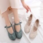 Chinese Shoes Women Embroidered Heel Shoes