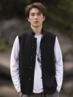 Chinese Sleeveless Tang Vest Men Coat - Image 3