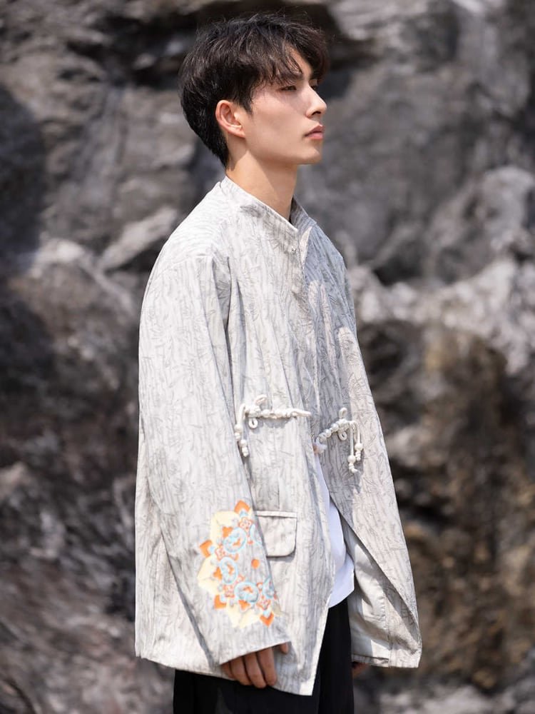 Chinese Style Coat For Man Loose Jacket