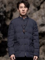 Chinese Style Coat Tang Suit Men’s Cotton Jacket - Image 2
