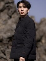 Chinese Style Coat Tang Suit Men’s Cotton Jacket - Image 4