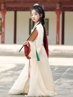 Chinese Style Dress Kids Wei Jin Inspired Hanfu - Image 6