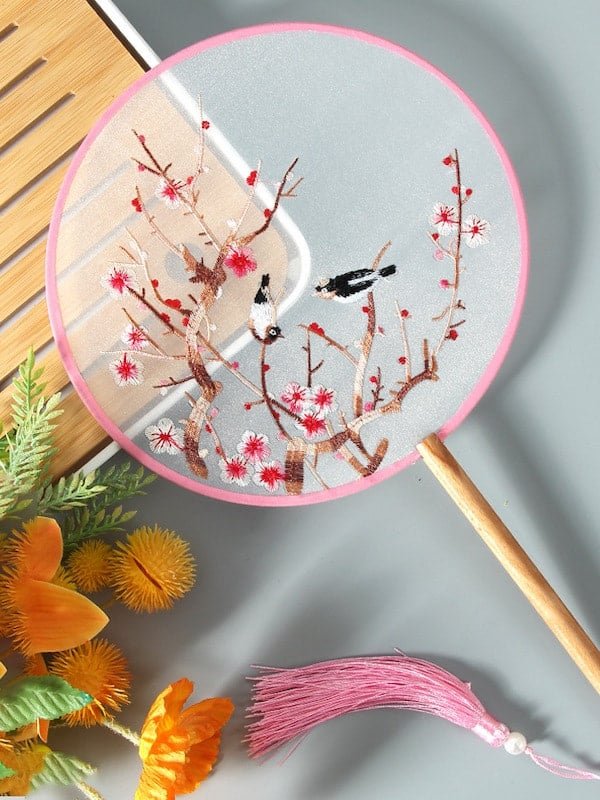 Chinese Style Hanfu Accessories Embroidery Fan