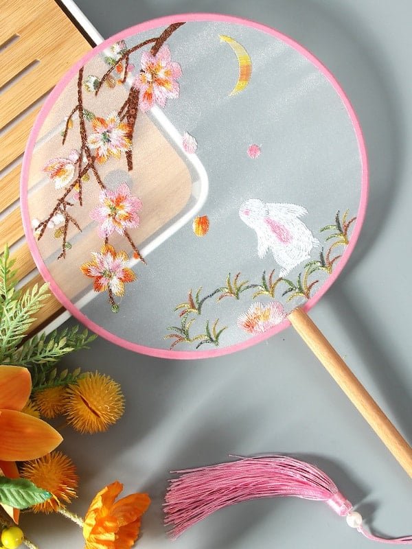 Chinese Style Hanfu Accessories Embroidery Fan