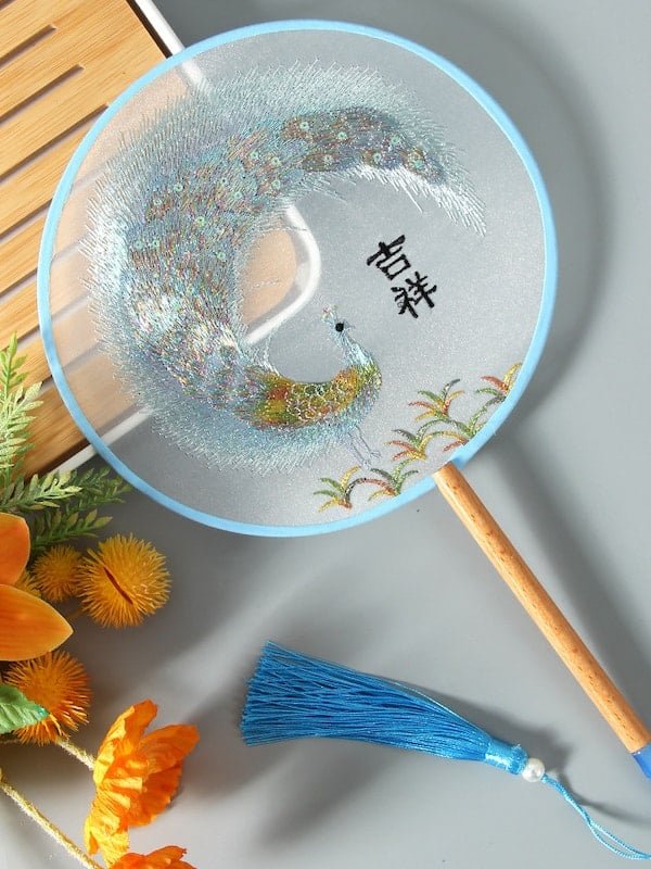 Chinese Style Hanfu Accessories Embroidery Fan