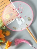 Chinese Style Hanfu Accessories Embroidery Fan - Image 5