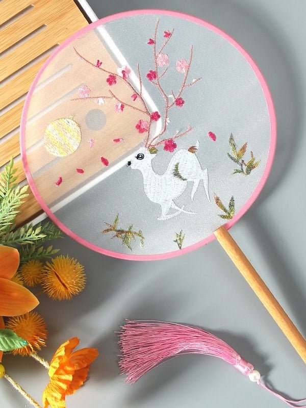 Chinese Style Hanfu Accessories Embroidery Fan