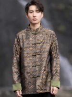 Chinese Style Jacket for Men Loose Tang Suit