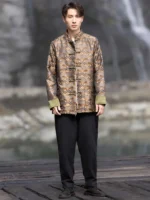 Chinese Style Jacket for Men Loose Tang Suit - Image 2