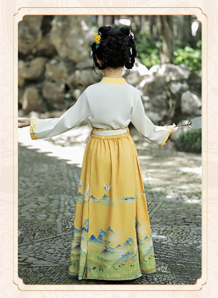 Chinese Style Kids Modern Dresses Fashion Hanfu