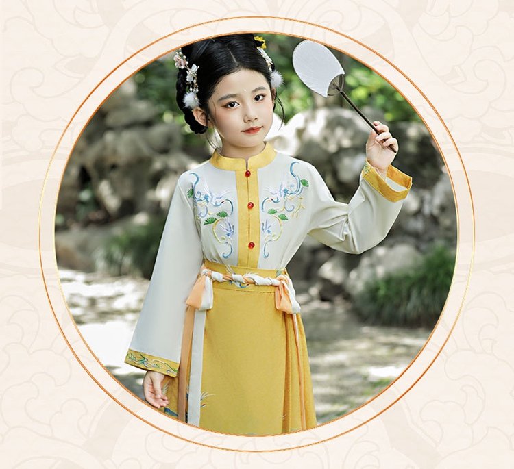 Chinese Style Kids Modern Dresses Fashion Hanfu