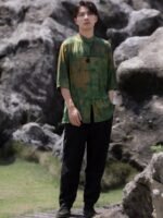 Chinese Style Men Shirts Short Sleeved Tang Suit Top - Image 5