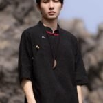 Chinese Style Shirt Linen Retro Tang Suit Men