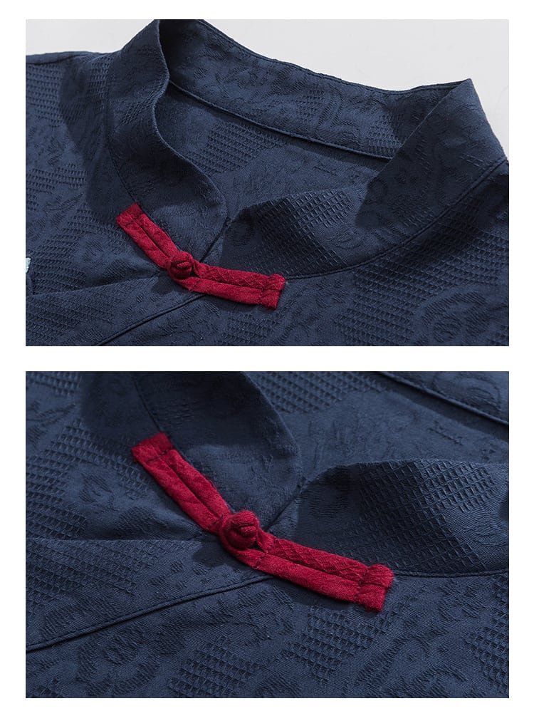 Chinese Style Shirt Linen Retro Tang Suit Men