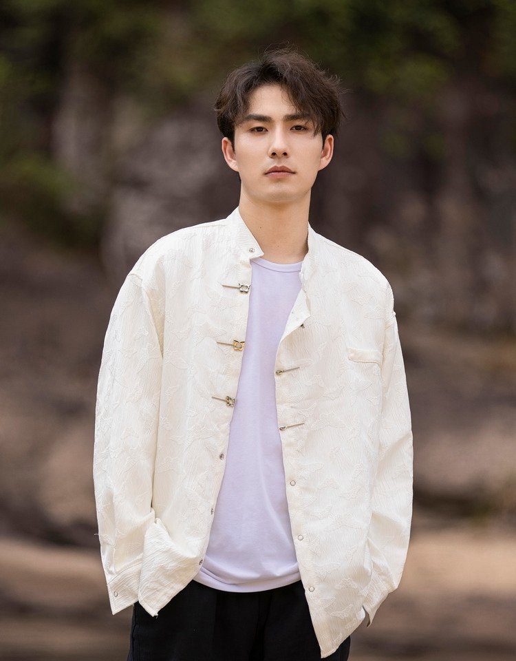 Chinese Style Shirt Man Loose Men's Top