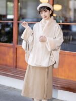 Chinese Style Short Cloak Winter Hanfu Coat
