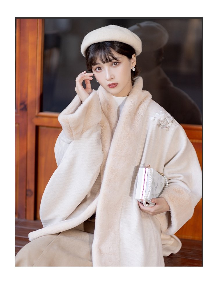 Chinese Style Short Cloak Winter Hanfu Coat