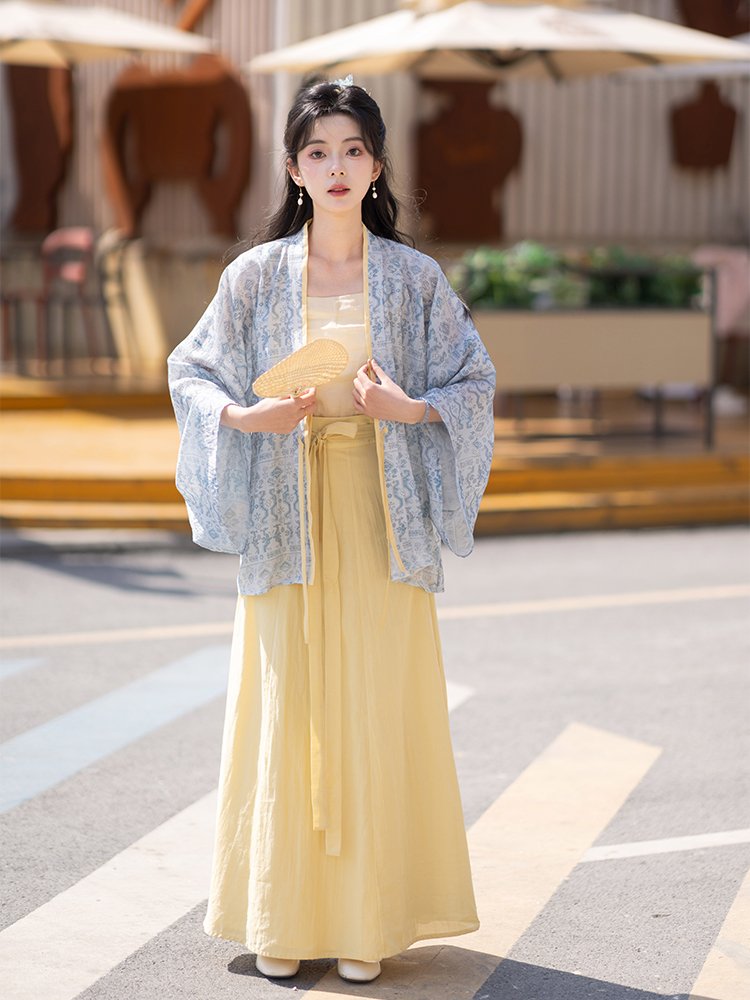 Chinese Style Spring Dress Jin Dynasty Hanfu