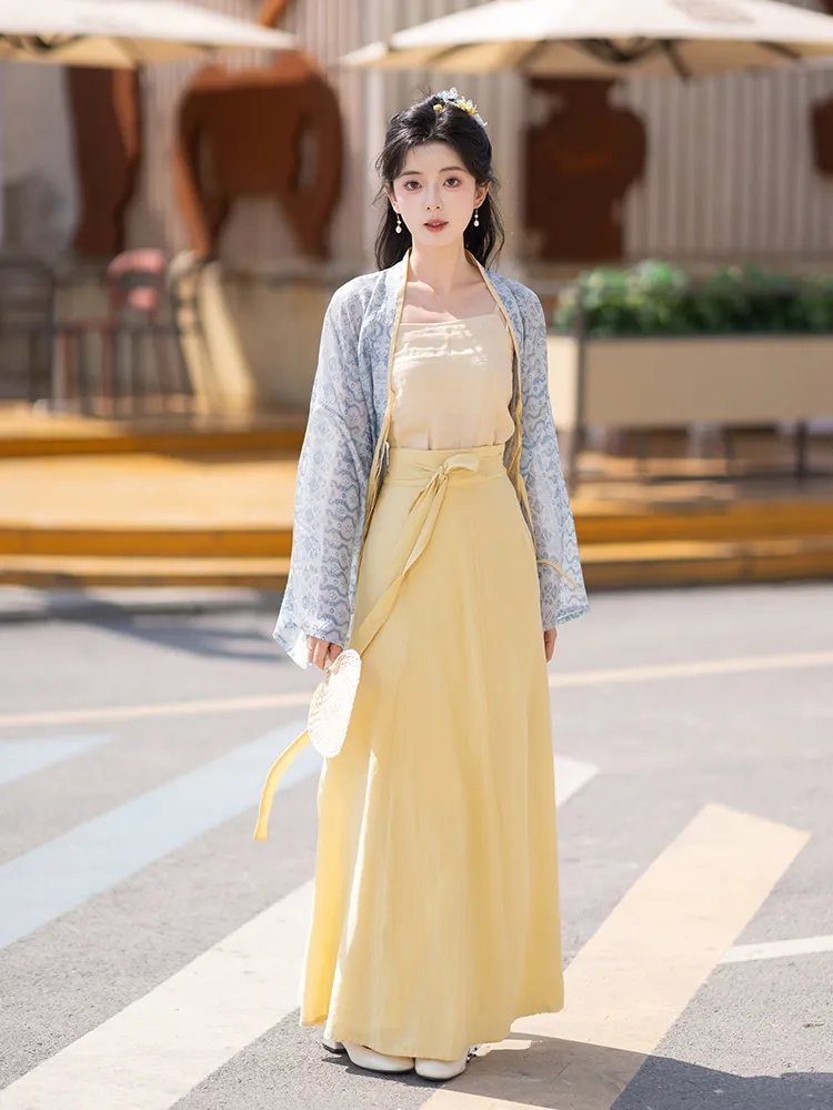 Chinese Style Spring Dress Jin Dynasty Hanfu