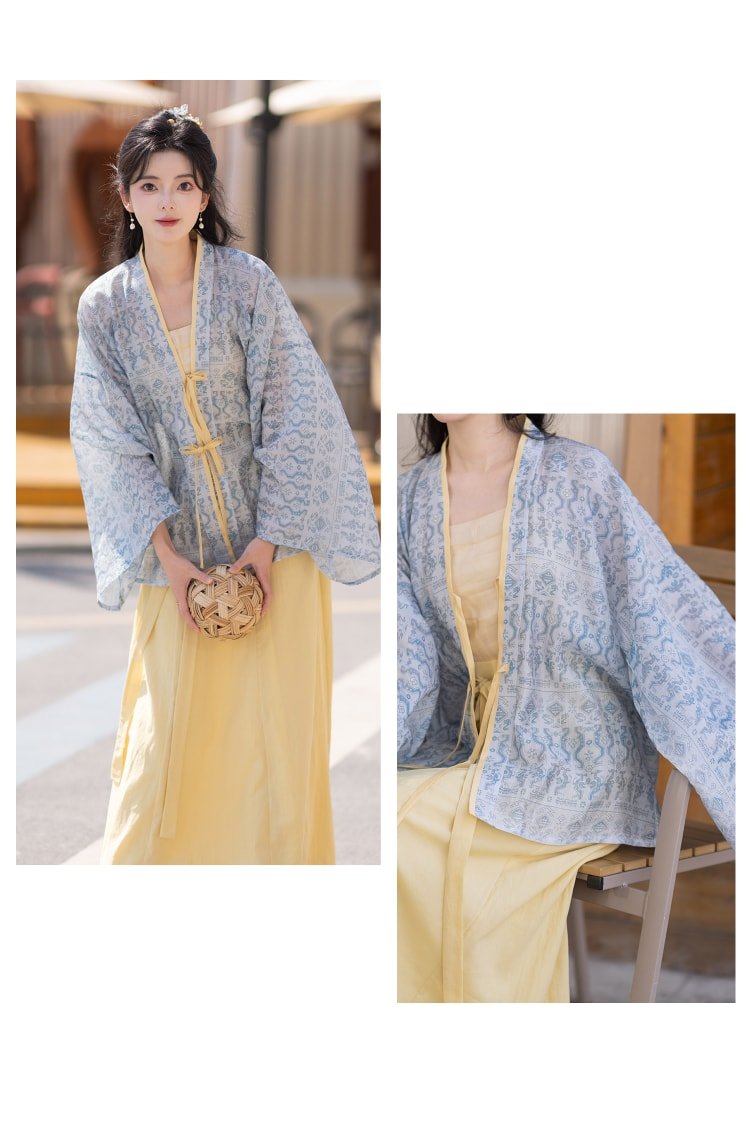 Chinese Style Spring Dress Jin Dynasty Hanfu