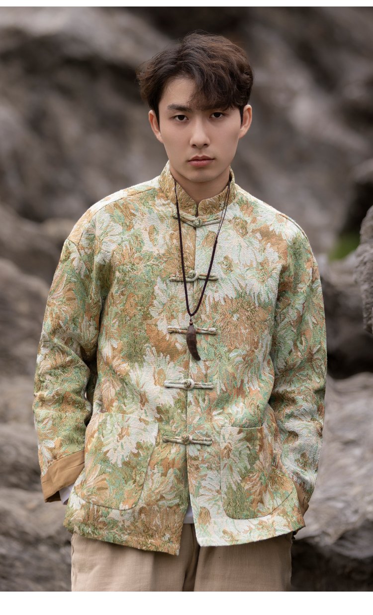 Chinese Style Suit Tang Style Loose Jacket Men
