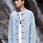 Chinese Style Tang Suit Denim Jacket Men