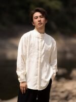 Chinese Style Tang Suit Mens Linen Shirts