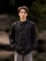 Chinese Style Tang Suit Mens Linen Shirts - Image 3