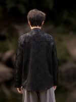 Chinese Style Tang Suit Mens Linen Shirts - Image 4