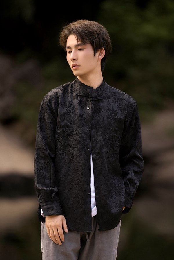 Chinese Style Tang Suit Mens Linen Shirts