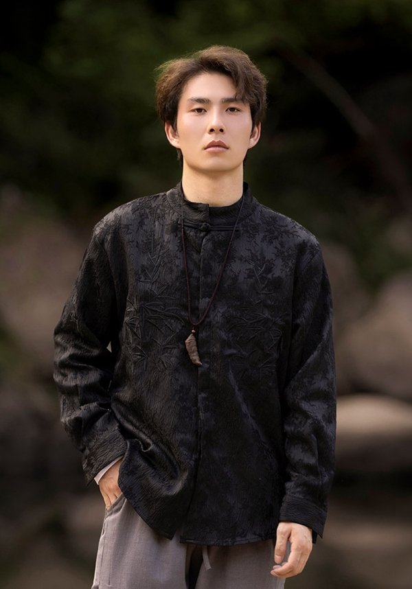 Chinese Style Tang Suit Mens Linen Shirts