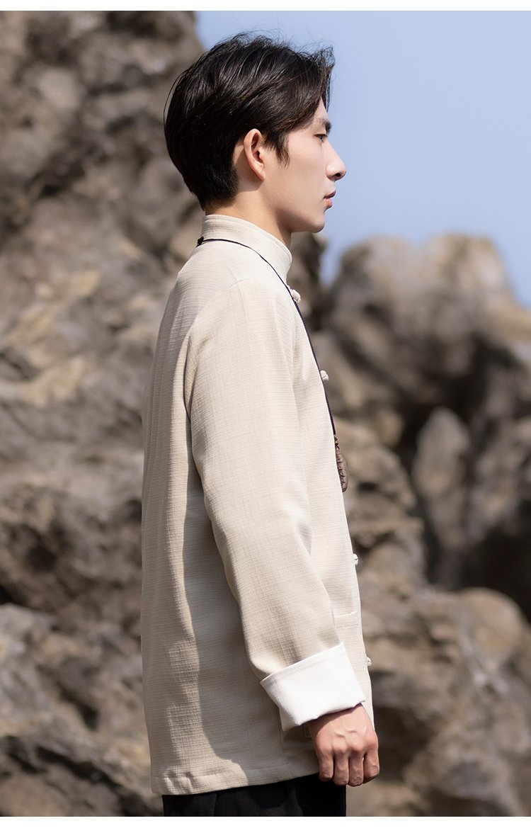 Chinese Style Tangzhuang Men's Jacket