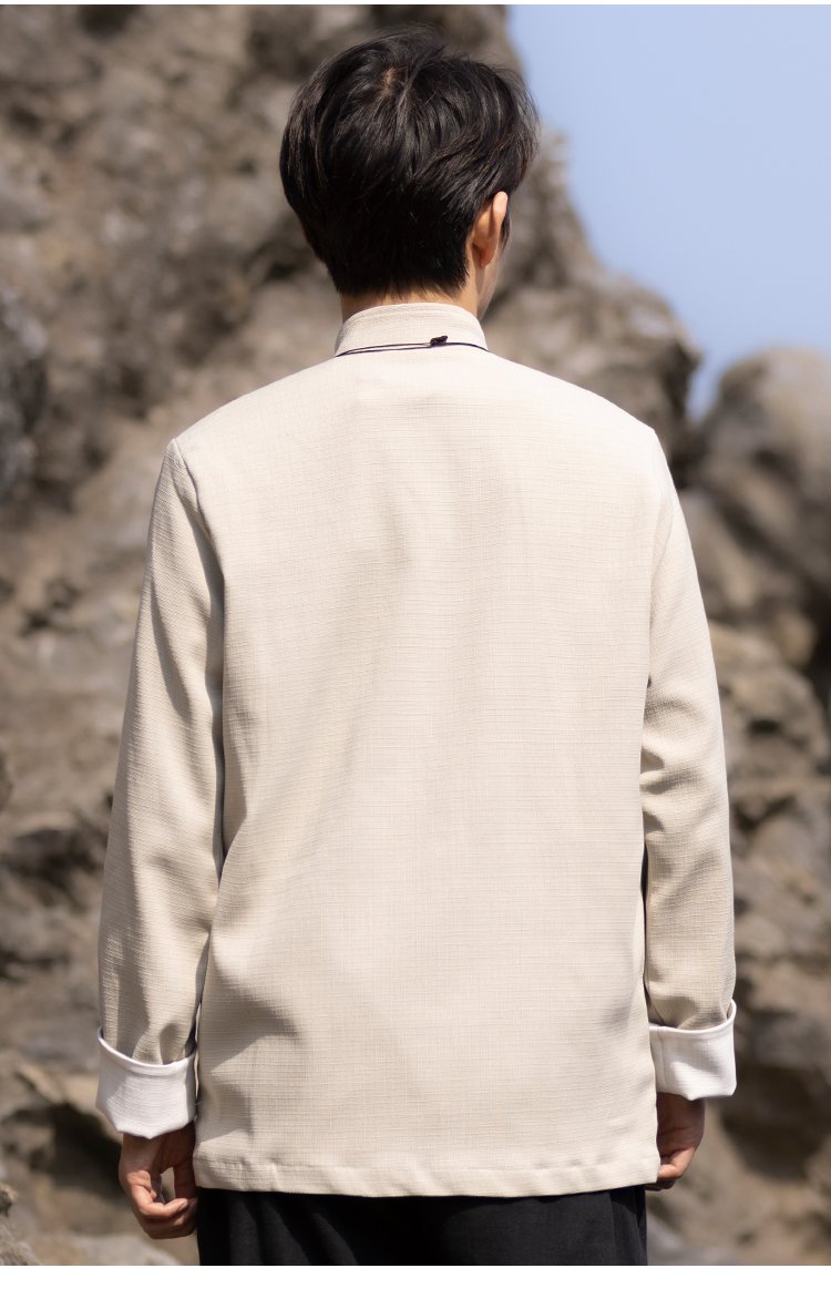 Chinese Style Tangzhuang Men's Jacket