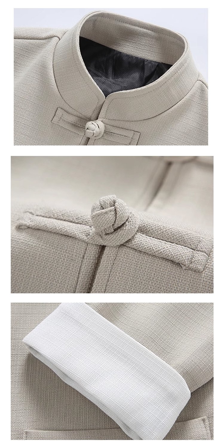 Chinese Style Tangzhuang Men's Jacket