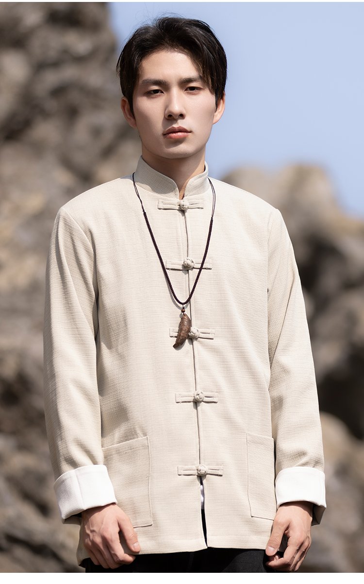 Chinese Style Tangzhuang Men's Jacket