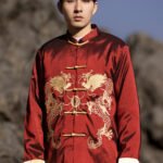 Chinese Style Zhongshan Suit Embroidery Retro Tang Jacket