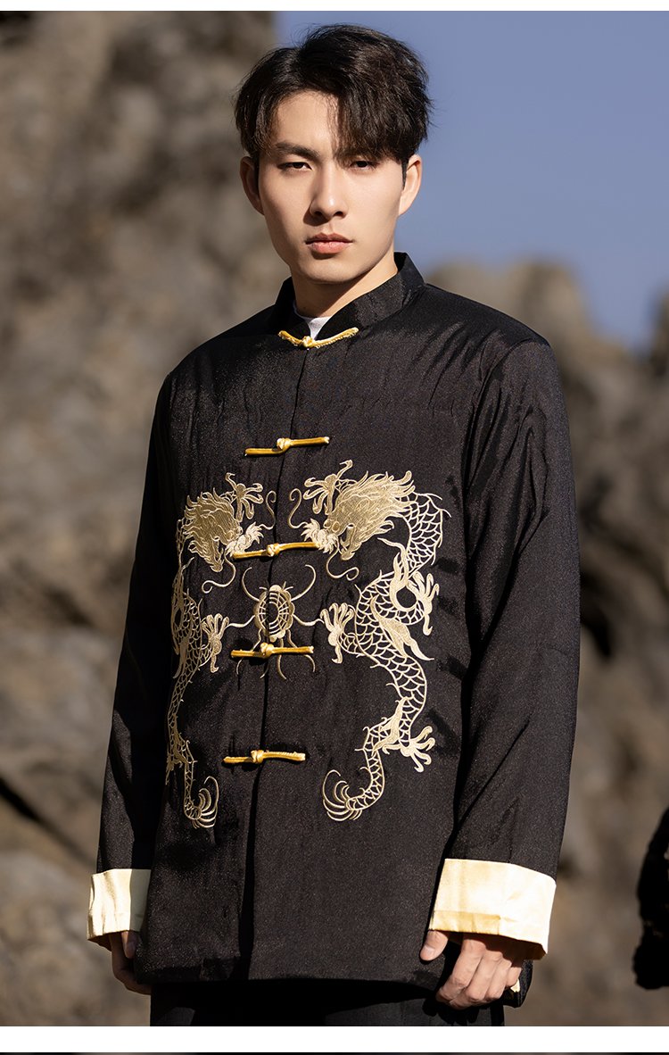 Chinese Style Zhongshan Suit Embroidery Retro Tang Jacket