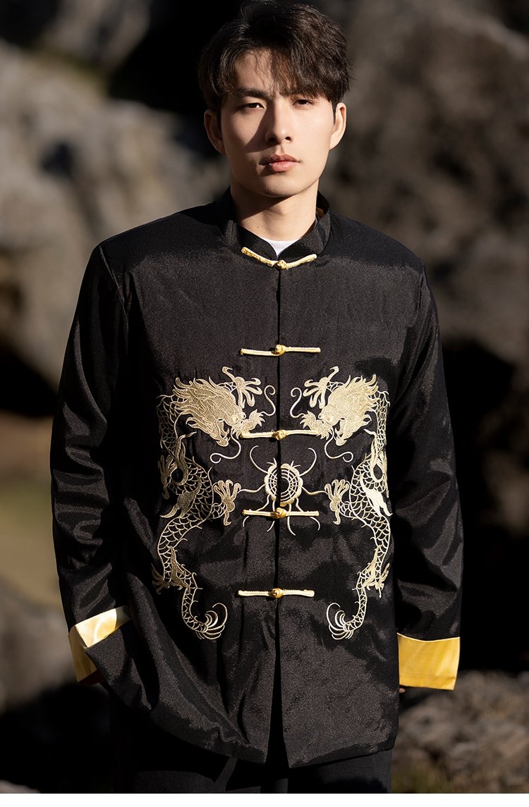 Chinese Style Zhongshan Suit Embroidery Retro Tang Jacket