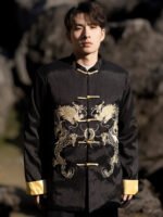 Chinese Style Zhongshan Suit Embroidery Retro Tang Jacket - Image 4