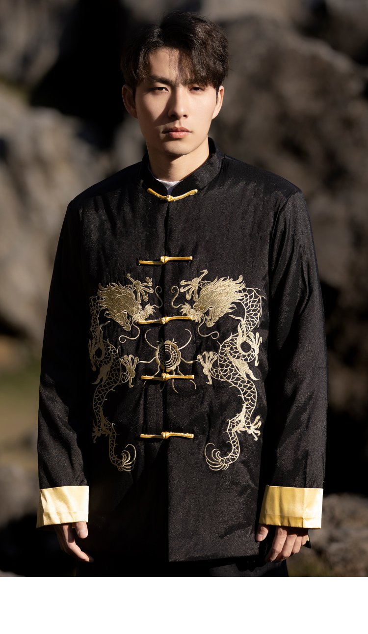 Chinese Style Zhongshan Suit Embroidery Retro Tang Jacket