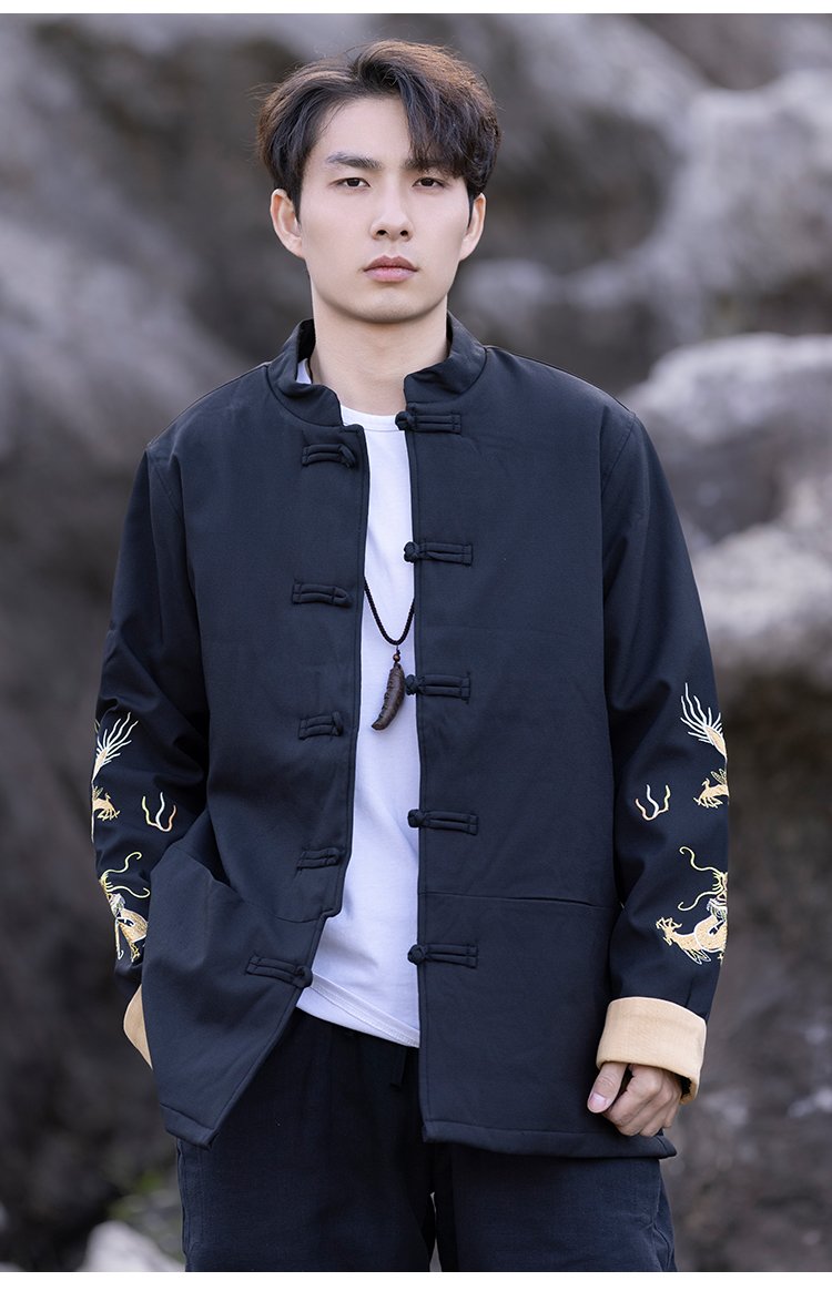 Chinese Suit Jacket Tang Style Men's Cotton Jacket