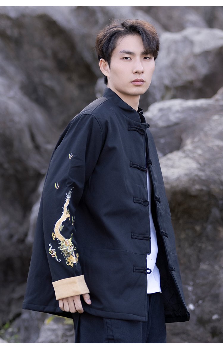 Chinese Suit Jacket Tang Style Men's Cotton Jacket