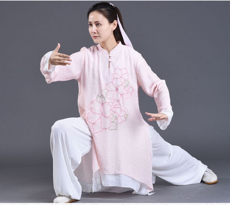 Chinese Tai Chi Clothes Embroidery Performance Suit
