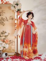 Chinese Tang Dynasty Hanfu Dress Female - Image 2