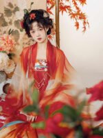 Chinese Tang Dynasty Hanfu Dress Female - Image 3