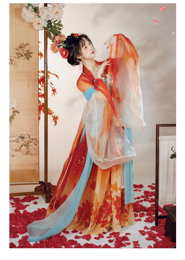 Chinese Tang Dynasty Hanfu Dress Female