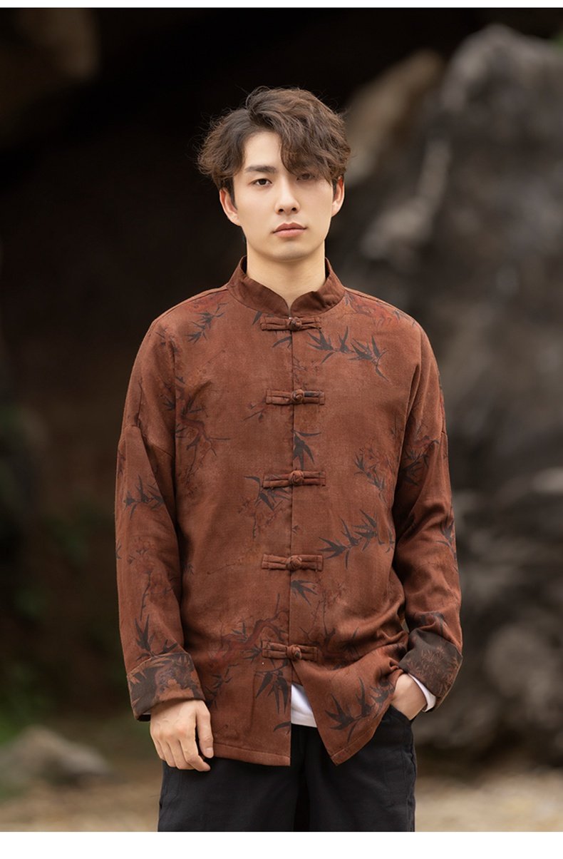 Chinese Tang Suit Loose Tang Style Men's Jacket