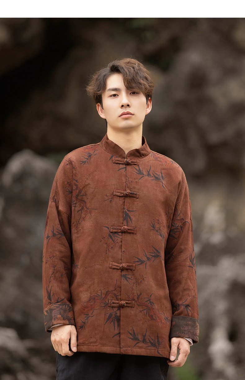 Chinese Tang Suit Loose Tang Style Men's Jacket