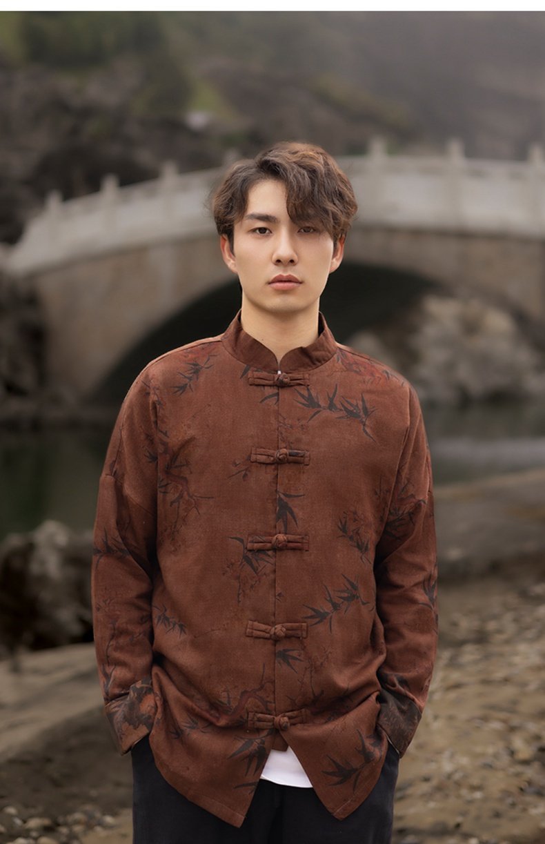 Chinese Tang Suit Loose Tang Style Men's Jacket